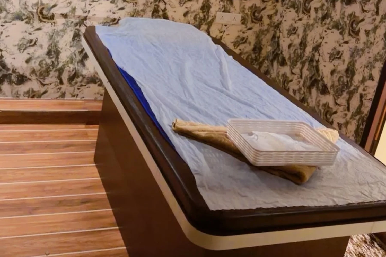 Private massage therapy room at Dion Spa, Ameerpet